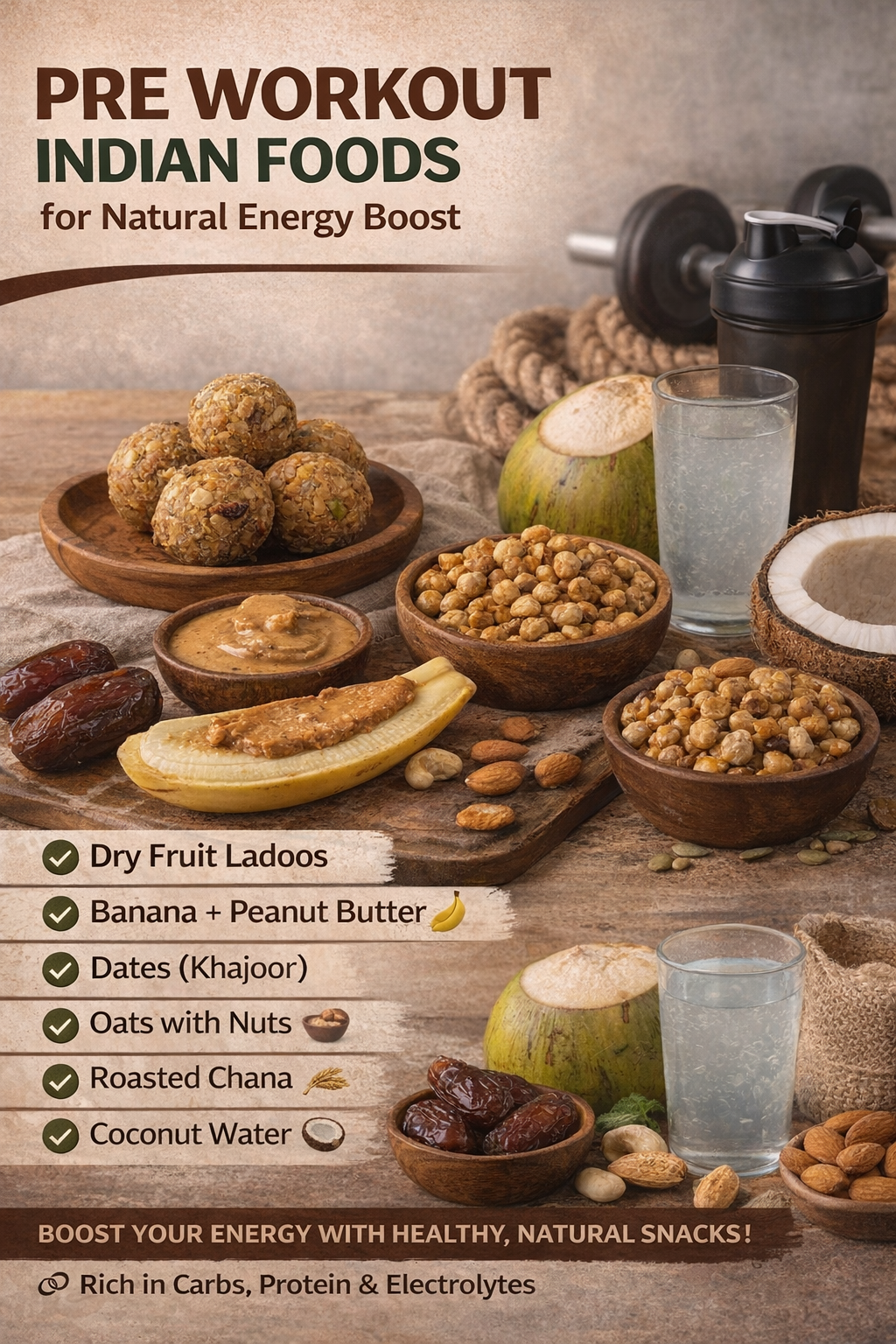 Pre Workout Indian Foods for Natural Energy Boost