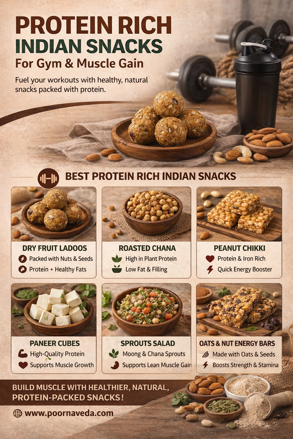 Protein Rich Indian Snacks for Gym & Muscle Gain