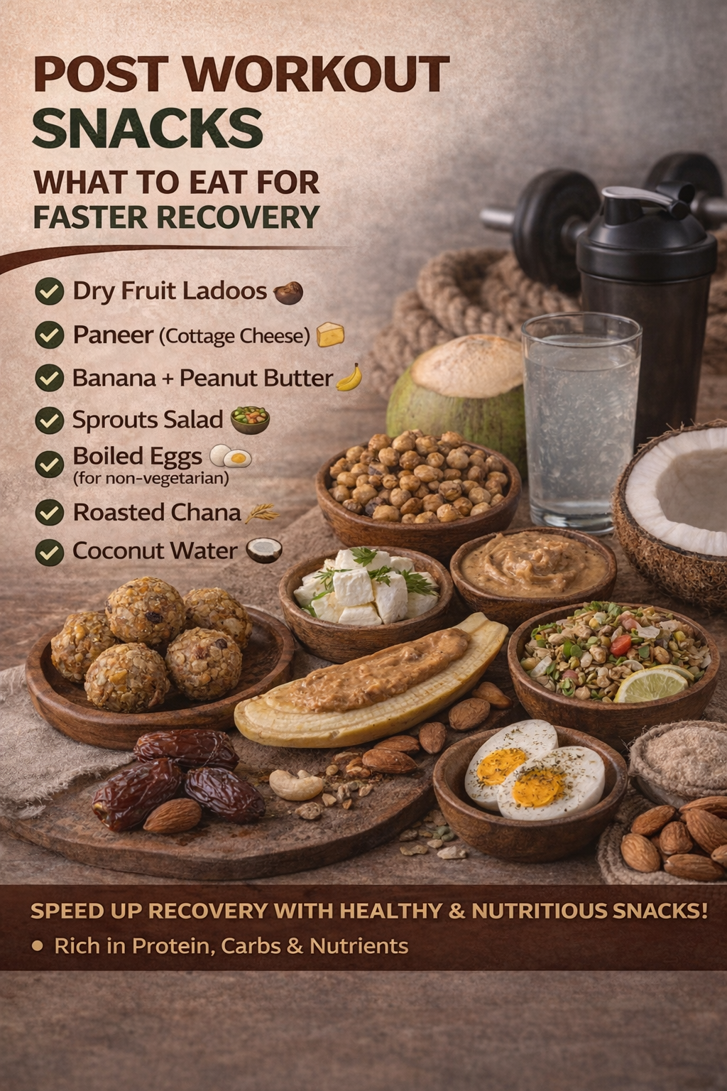 Post Workout Snacks: What to Eat for Faster Recovery