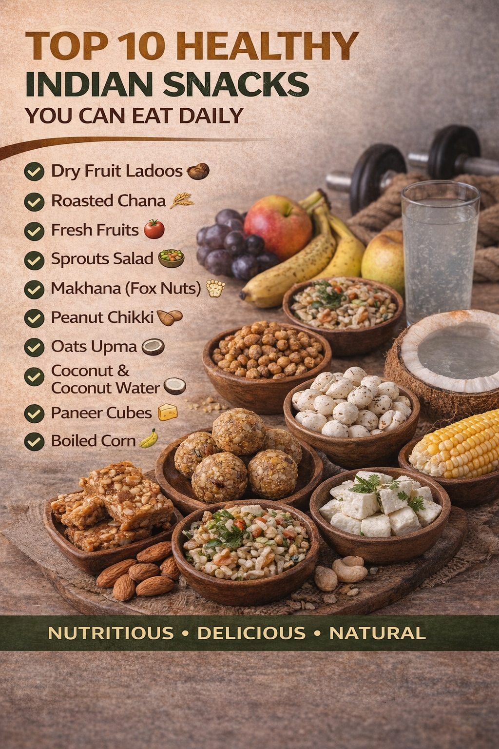 Top 10 Healthy Indian Snacks You Can Eat Daily