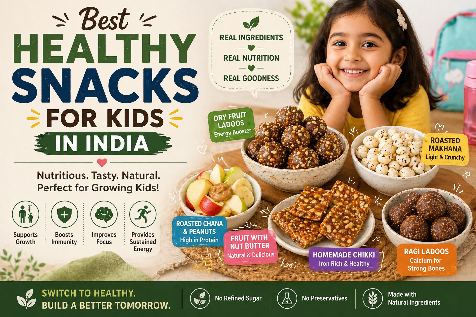 Best Healthy Snacks for Kids in India