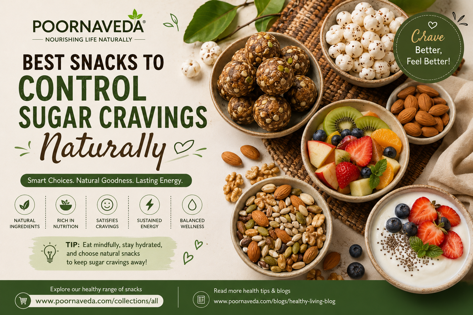 Best Snacks to Control Sugar Cravings Naturally