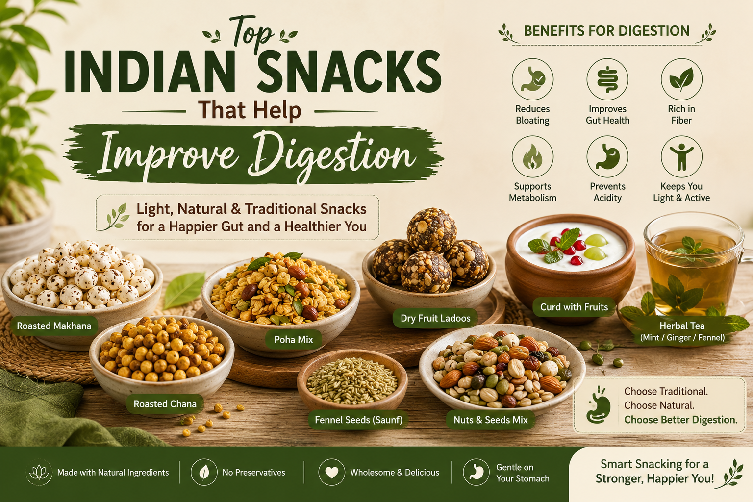 Top Indian Snacks That Help Improve Digestion